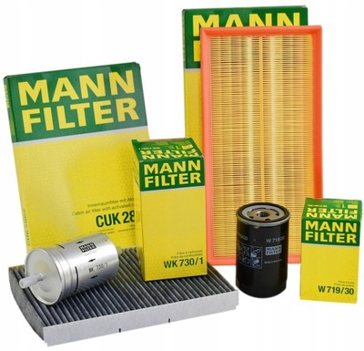 MANN JUEGO DE FILTROS VW GOLF 4 IV 1.6 1.8 1.8T VW BORA 1.6 1.8T 2.0  