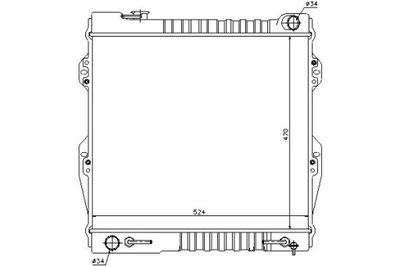 Nissens радиатор двигателя toyota 4 runner 3.0 01.9 фото №1