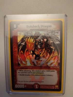 Karta Duel Masters: Bolshack Dragon stan 9,5/10 HOLO FOIL ORYGINAŁ