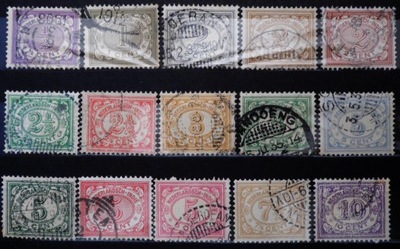 Indie Holenderskie 1902 - 1912, cyfry x 15