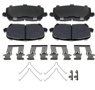 Гальмівні колодки задня acura mdx honda pilot ridgeline 14-23 фото №1