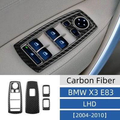 PARA BMW X3 E83 2006-2010 DE PUERTA CON FIBRAS DE CARBÓN SOPORTE CENTRUM STE~14758  