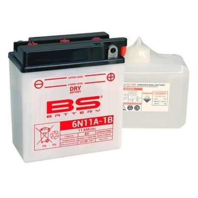 АККУМУЛЯТОР BS BATTERY 6N11A-1B 6V 11AH OBSŁUGOWY