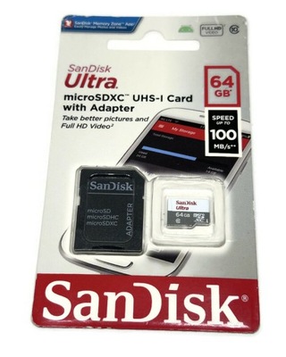 Karta pamięci SDXC SanDisk SDSQUNR-064G-GN3MA 64 GB