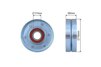 ROLLO CORREA WIELOROWKOWEGO AUDI A1, SKODA FABIA, VW GOLF 5, PASSAT, TIGUAN  