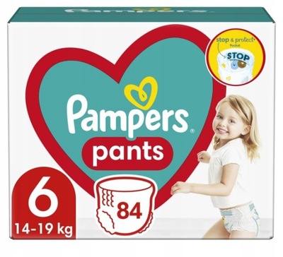 PIELUCHOMAJTKI PAMPERS 6 MEGABOX PANTS 84 SZT