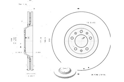 BREMBO 09.8670.11 DISCO DE FRENADO  