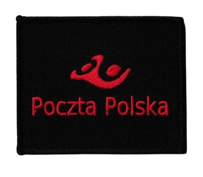 Poczta Polska czarna naszywka