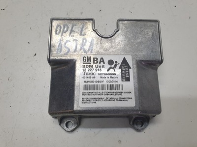 Модуль датчик подушка безопасности opel astra h 13227918 фото №1