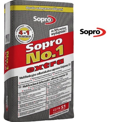 SOPRO No1 Extra zaprawa klejowa 22,5kg