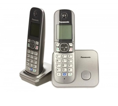 Telefon stacjonarny bezprzewodowy PANASONIC KX-TG6812 Grey Duo