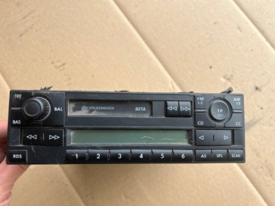 Радіо beta volkswagen vw bora 1998-2006 1j0035152b фото №1