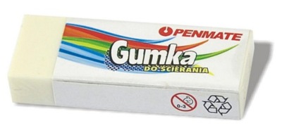 2x PENMATE GUMKA DO ŚCIERANIA SZKOLNA GUMKI OŁÓWEK