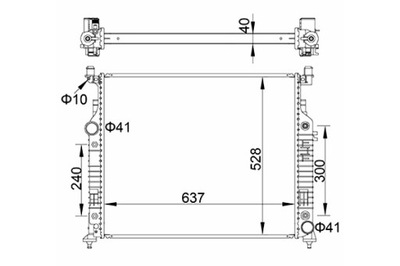 HART РАДІАТОР MERCEDES GL-CLASS W164 06-