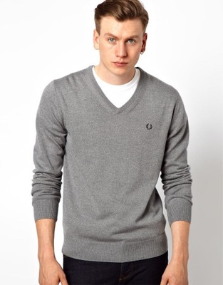 118 # FRED PERRY # MĘSKI SWETER PREMIUM L