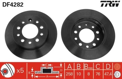 TRW DF4282 DISCO DE FRENADO  