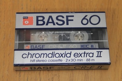 Kaseta magnetofonowa BASF 60 CHROMDIOXID EXTRA II