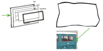 Прокладка задних дверь unoszonych toyota bj40 фото №1