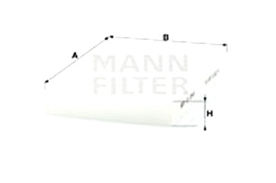 MANN-FILTER FILTRO CABINAS NISSAN KUBISTAR RENAULT CLIO II KANGOO  