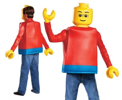Strój Kostium Przebranie Ludzik Lego 7-8 lat Bal