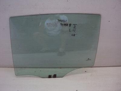 Скло двері лівий задня skoda superb ii 2008 rok фото №1