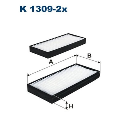 ФИЛЬТР, ВЕНТИЛЯЦИЯ СТОРОНЫ ПАССАЖИРА ФИЛЬТРON K 1309-2X