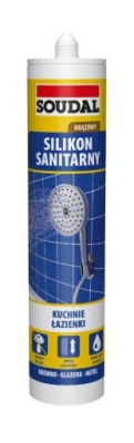 Silikon Sanitarny Brązowy SOUDAL 280ml
