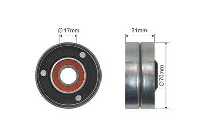 ROLLO TENSOR CORREA WIELOROWKOWEGO AUDI A8 D3; VW PHAETON, TOUAREG 3.7 4.  