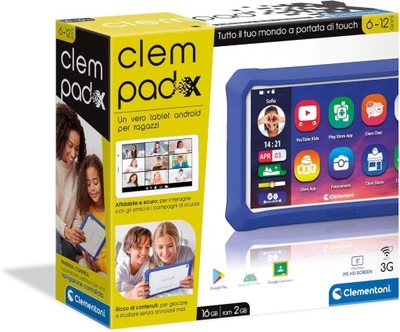 Tablet Clementoni 16623 8" 2 GB / 2 GB niebieski