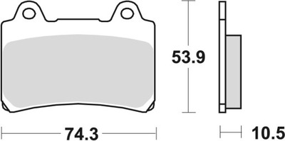 TRW LUCAS КОЛОДКИ ТОРМОЗНЫЕ KH123 SINTER STREET YAMAHA SRX 600 88-95, FZ 750