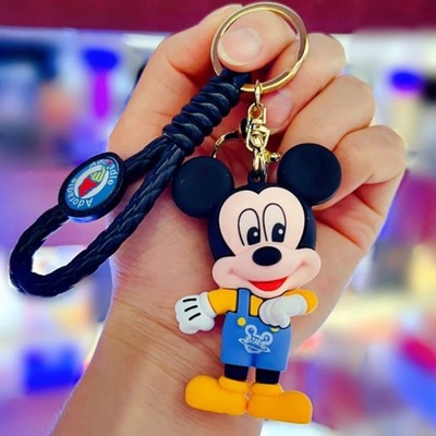 Disney Cartoon Anime Lilo and Stitch Pendant Keychains Holder Car Key 