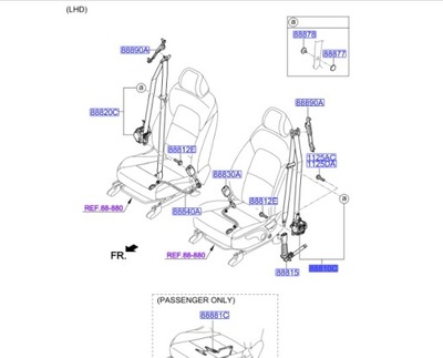 Pas безпеки sportage 88810f1000ed фото №1