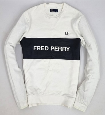 Fred Perry Biała Bluza jak S
