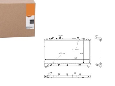 RADUADOR MAZDA 6 2,0MZR-CD 2,2D 07-12 NRF  