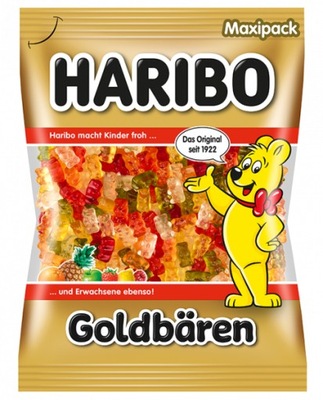 Żelki Haribo Goldbären Złote Misie 360g z Niemiec