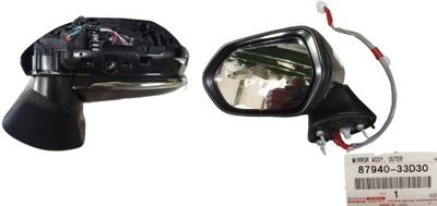 Toyota camry зеркало наружное левая оригинальный номер 8794033d30 фото №1