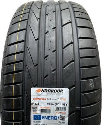 4 PIEZAS HANKOOK EVO2 K117B 245/45/19 245/45R19 245/45 R19 RUN FLAT BMW X3  