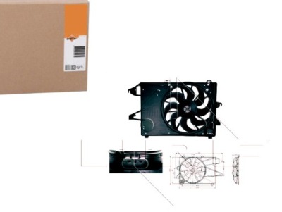 Вентилятор радиатора ford mondeo 00-07 -ac nrf фото №1