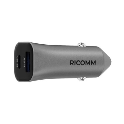 RICOMM CHARGER AUTOMOTIVE POWER UNIT PHONE CIGARETTE LIGHTER USB-A USB-C 38W  