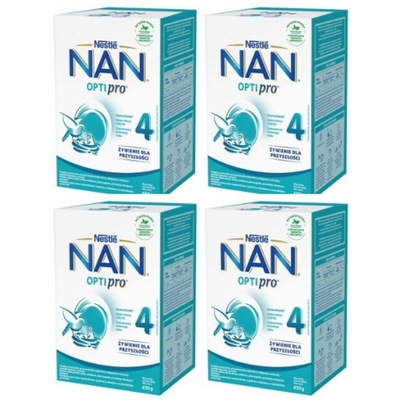 NESTLE NAN OPTIPRO 4 Mleko modyfikowane 4x650 g