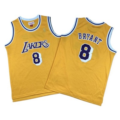 nowa koszulka koszykarska Los Angeles Lakers 8 Kobe Bryant z haftem