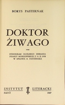 Borys Pasternak - Doktor Żiwago