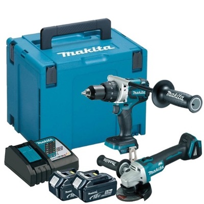 MAKITA DLX2284J1 WKRĘTARKA DDF485 + DGA504 18V