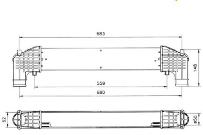 Nrf интеркулер ford galaxy 1.9 tdi wgr фото №1