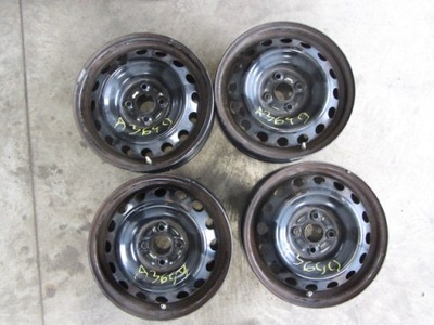 LLANTAS ACERO TOYOTA YARIS 3 CON SENSOR 4X100 ET39 5X15J  