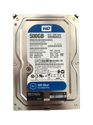 Dysk HDD 3.5 500GB 32MB 7200RPM WD5000AZLX WD