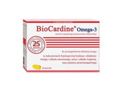 Bio Cardine 60 kaps. Omega-3 EPA DHA MARINEX