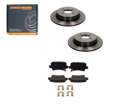 Тормозные диски тормозные колодки hyundai i20 ii active 2014- rio iii accent iv 2010- задняя kpl фото №1