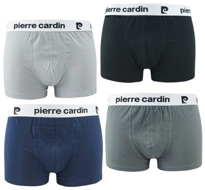 Bokserki męskie 100% bawełny cztery kolory CLA3 Pierre Cardin 4-pak L
