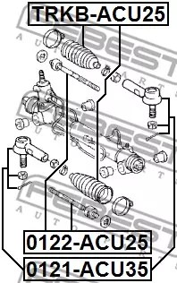 FEBEST END DRIVE SHAFT 0121-ACU35  